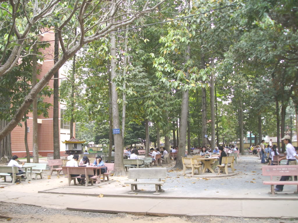 Đại học sư phạm kỹ thuật cũng có khá nhiều công viên đẹp, là nơi thư giãn và học tập của sinh viên.